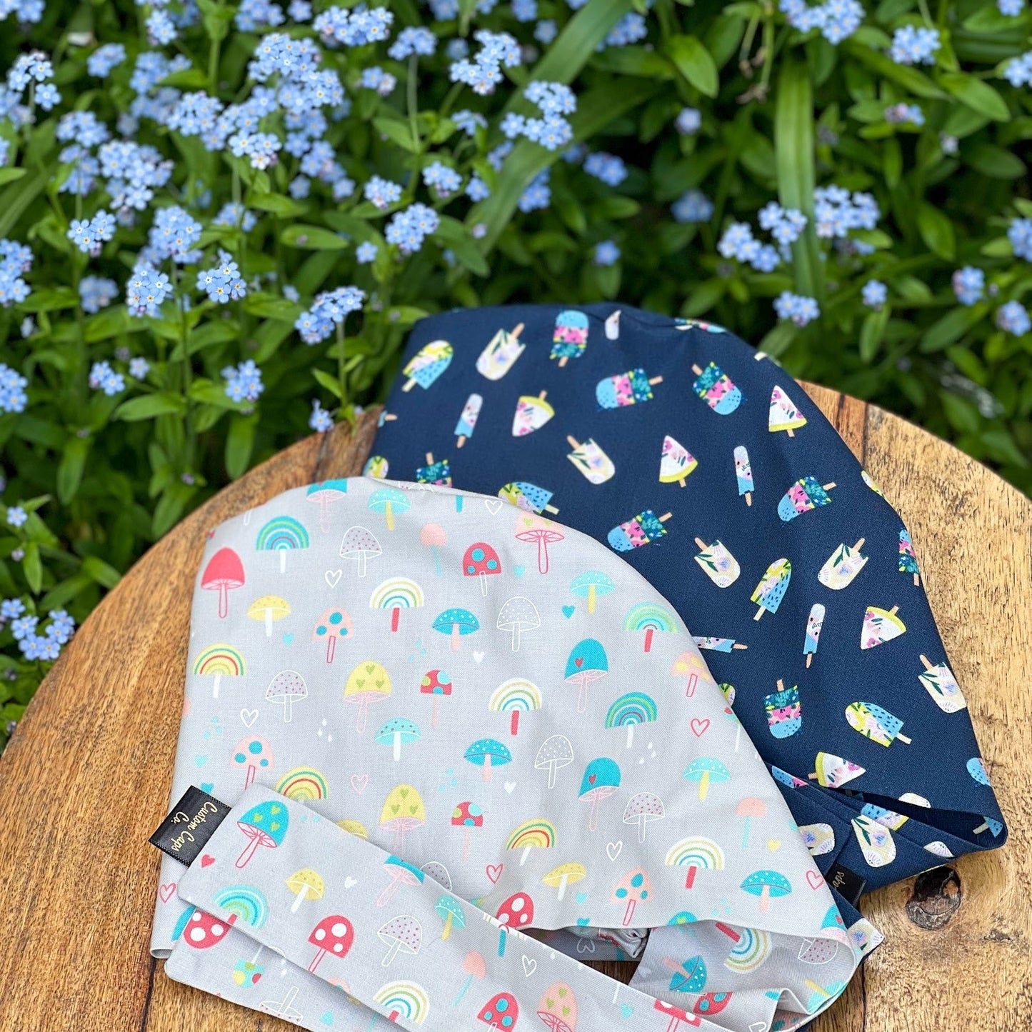 Floral Popsicles on Navy | Pixie - Custom Caps Co. 